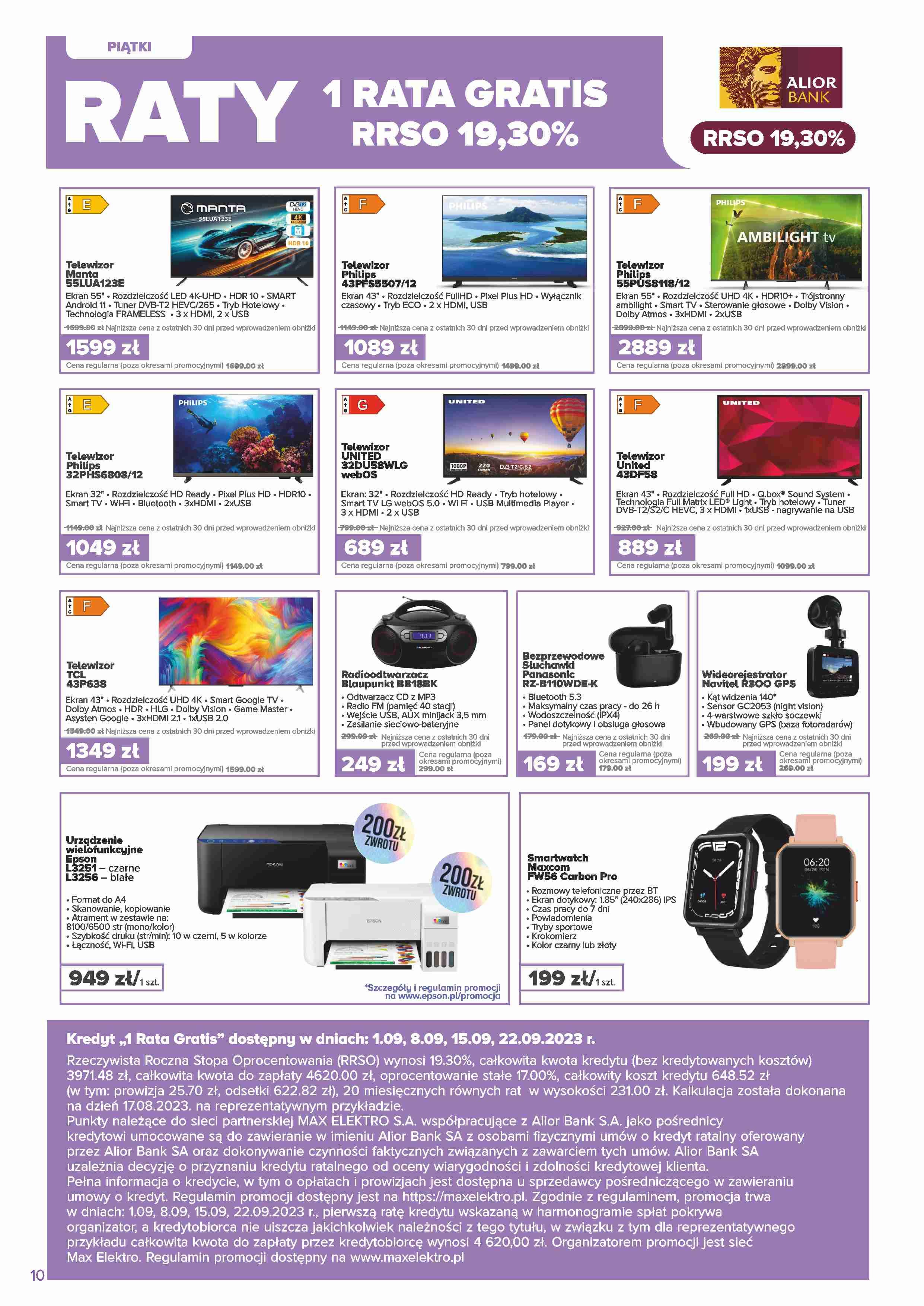 Gazetka promocyjna Max Elektro str. 10