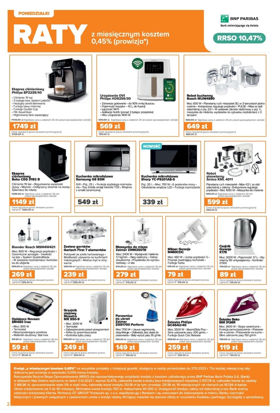 Gazetka promocyjna Max Elektro str. 2