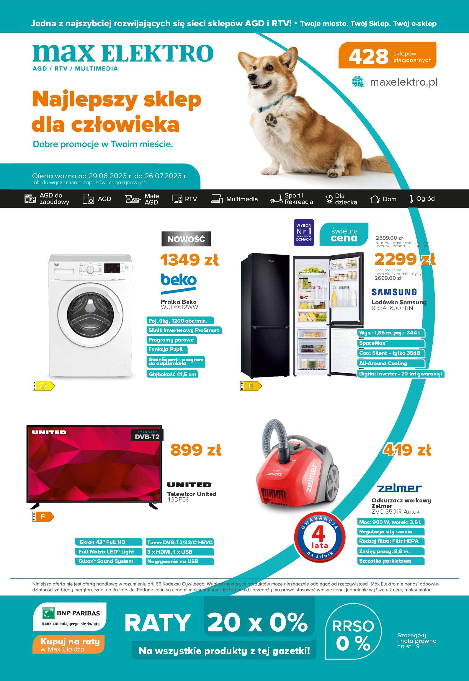 Gazetka promocyjna Max Elektro str. 1