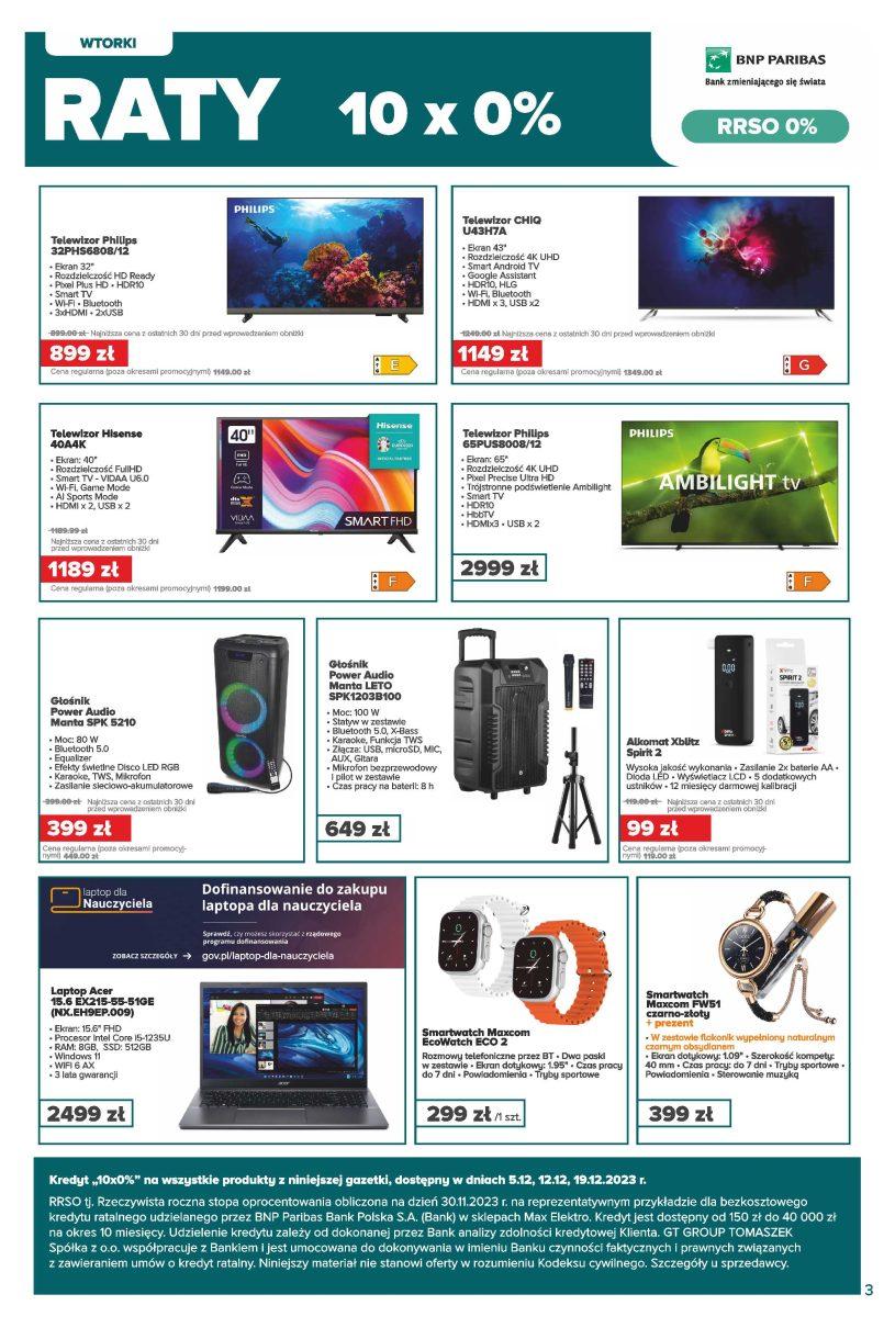 Gazetka promocyjna Max Elektro str. 3