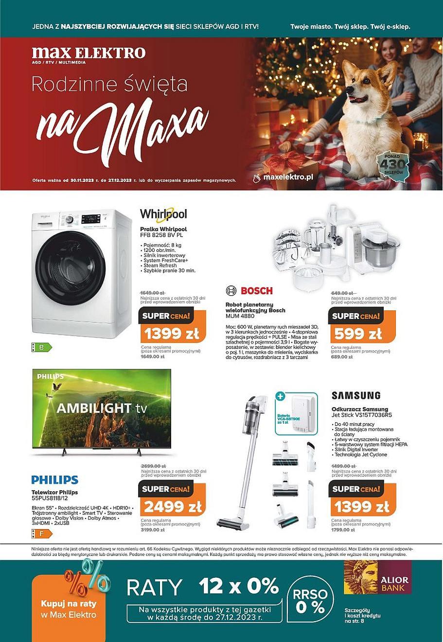 Gazetka promocyjna Max Elektro str. 1